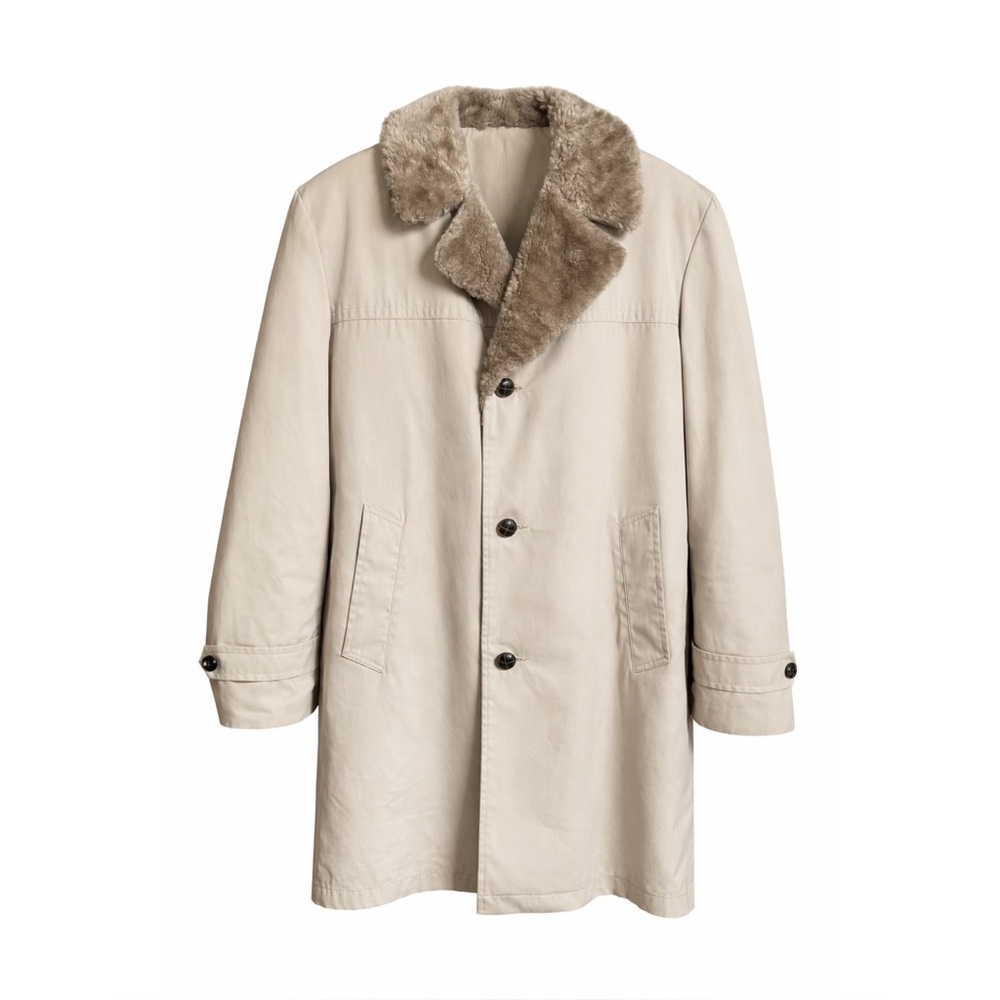 Vintage Haggar Winter Coat | Faux Fur Collar and Lined